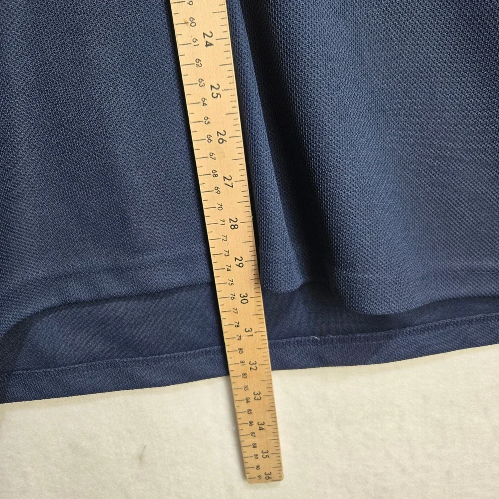 Adidas NY Yankees Polo XXL Navy Blue Embroidered Logo Striped Collar MLB #1489